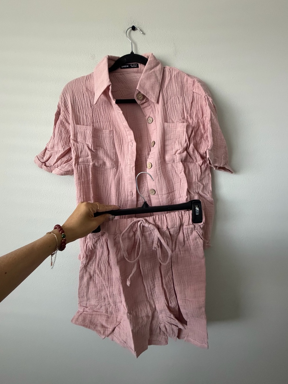 BRAND NEW Shirt/Shorts Pink Set